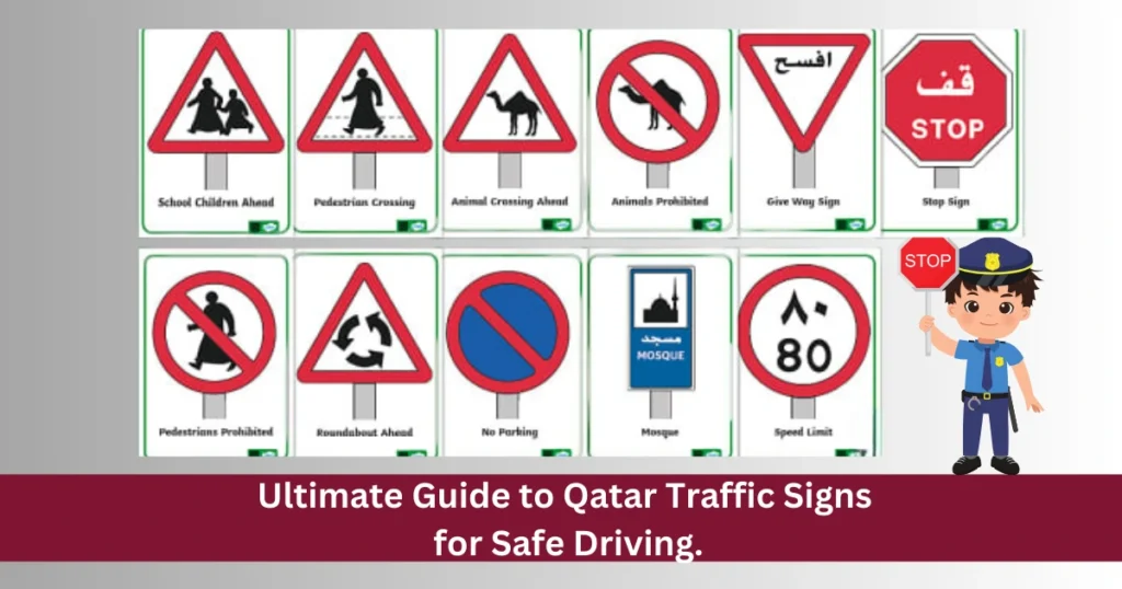 Types of Qatar traffic signs 2024