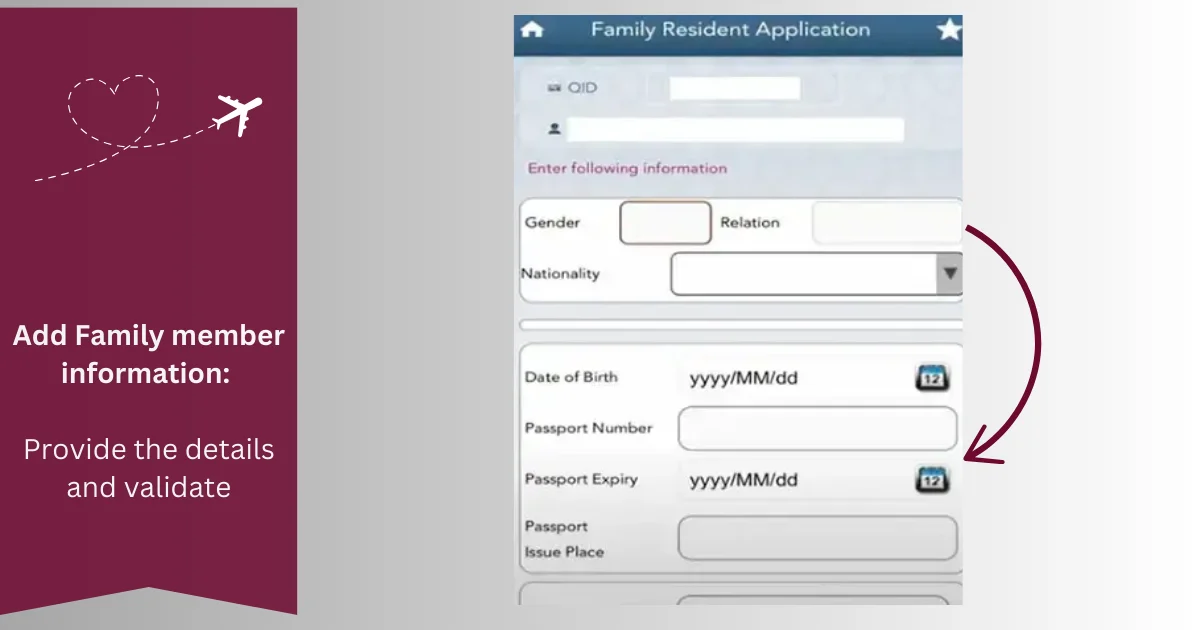 Add family member information