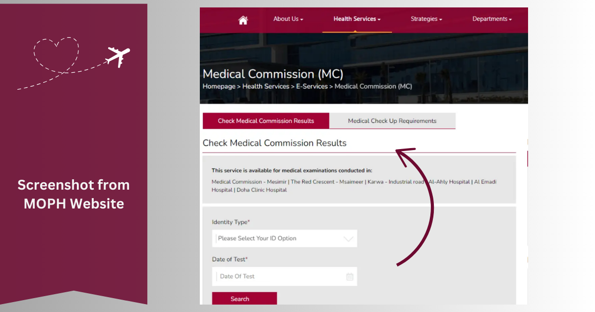 Family Residence Visa Qatar: Latest News & Requirement 2026 (Revised) 21 MOPH Website to check medical results