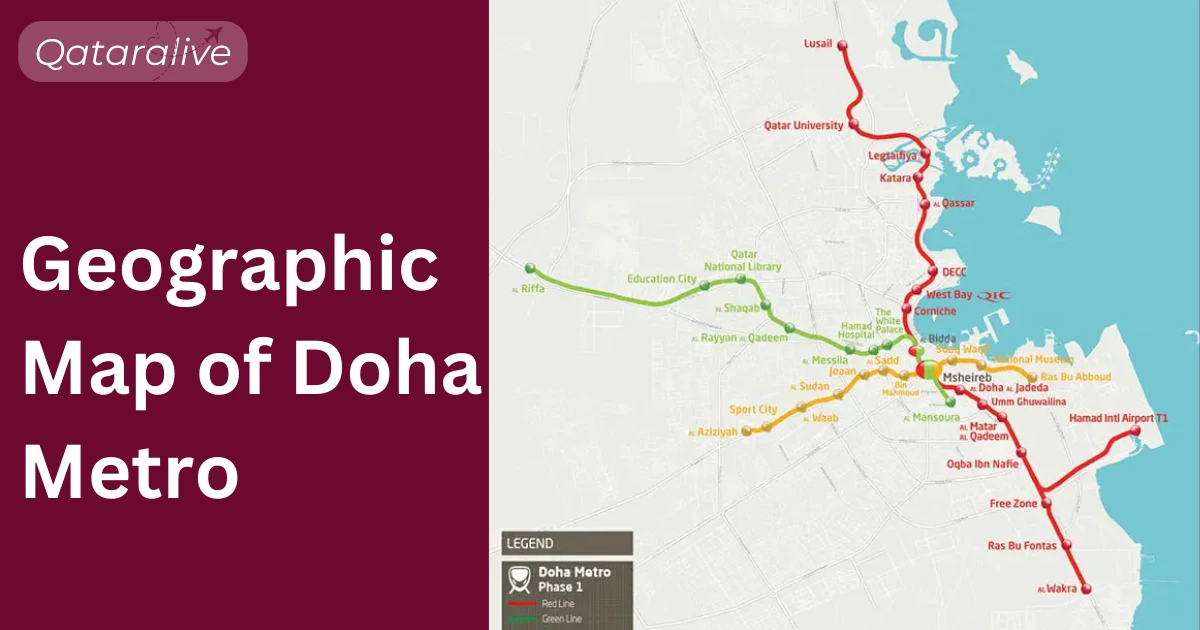 Doha Metro Geographic Map