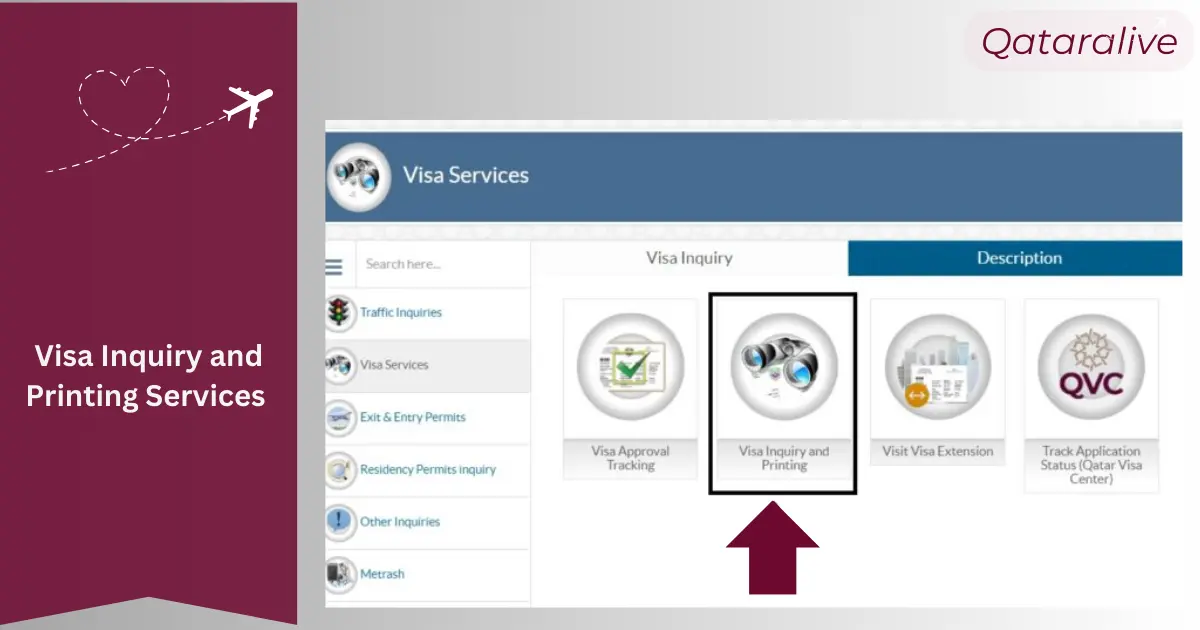 Access Visa Inquiry and Printing Services