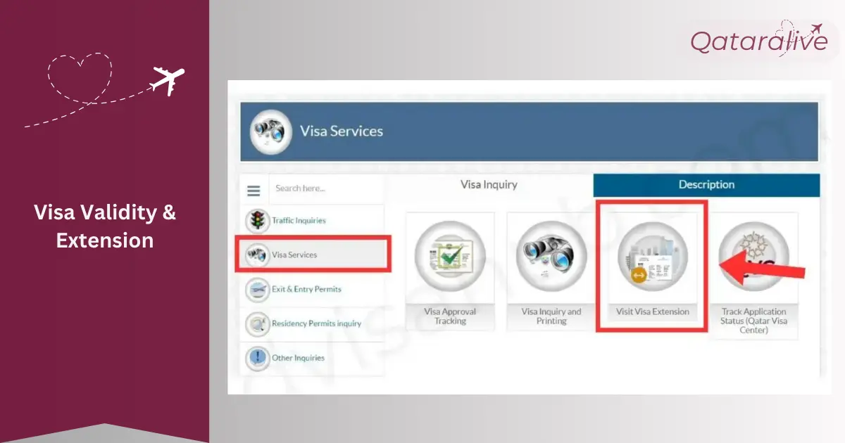 Visit the MOI Visa Extension Service porta