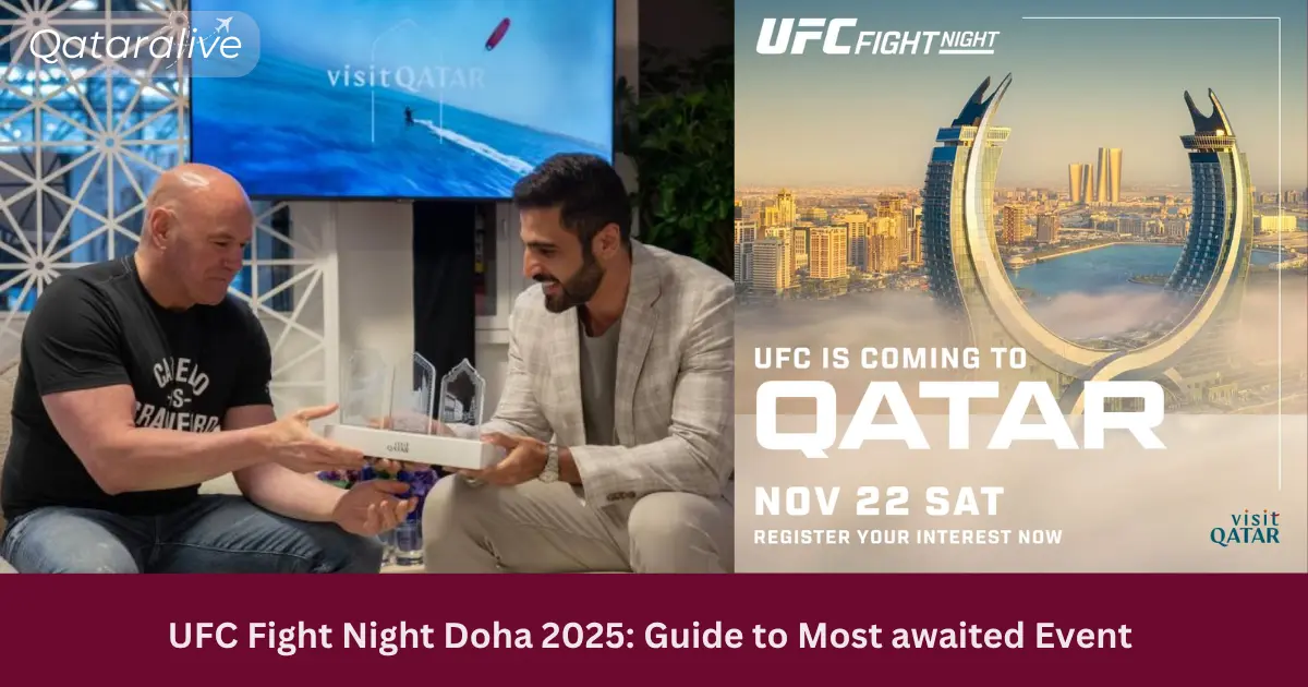 UFC Fight Night Doha 2025: Qatar Hosts Historic UFC Debut on November 22 1 UFC Fight Night Doha 2025: Guide to Most awaited Event