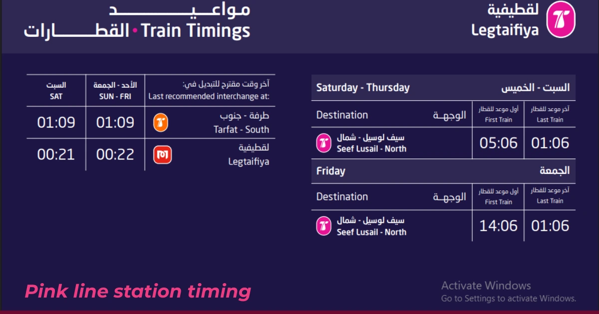 Lusail Tram Timings, Tickets, Stations & Map (Updated) 7 Pink lusail tram line Qataralive