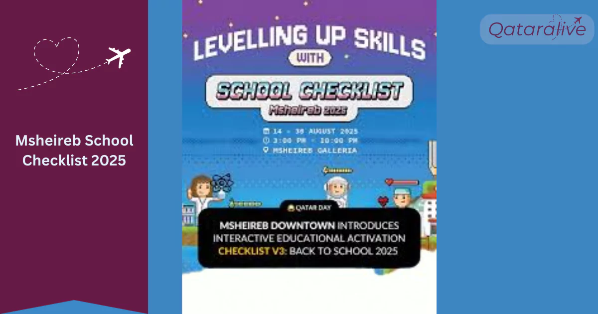 Msheireb School Checklist 2025 