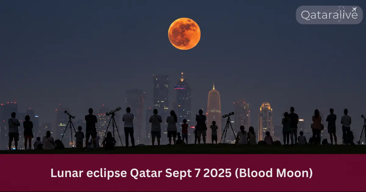 Total Lunar Eclipse Qatar 2025: Time & Places to Watch 1 Total Lunar Eclipse Qatar 2025 Time & Places to Watch
