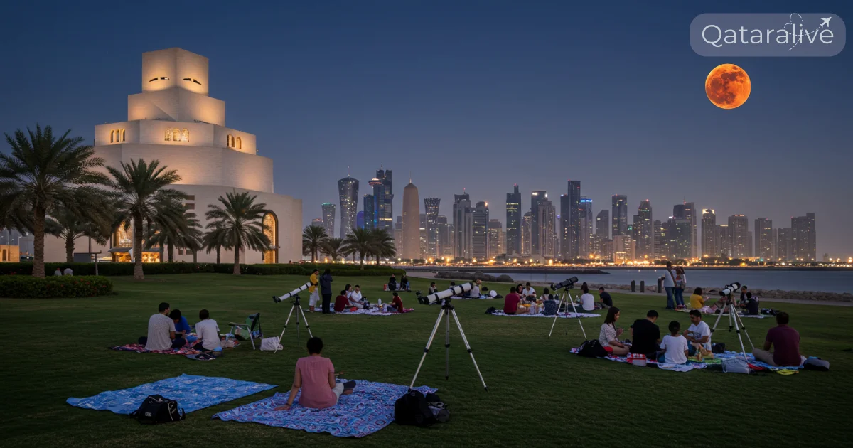 Total Lunar Eclipse Qatar 2025: Time & Places to Watch 2 Where to watch lunar eclipse September 2025 Qatar (Blood Moon) MIA Park