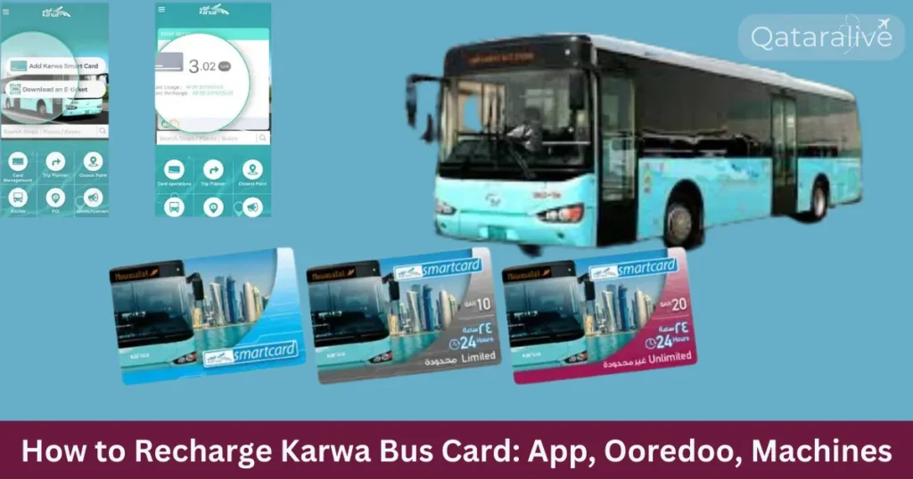 Rider preparing to recharge and use a Karwa bus card in Doha Qatar - QatarAlive.com