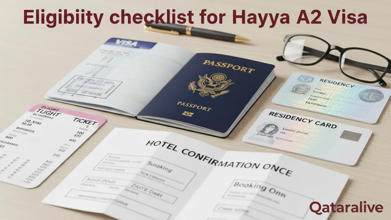 Hayya A2 Visa Qatar - How to apply steps 2025 (Updated) 2 Eligibility checklist for Hayya A2 Visa Qatar