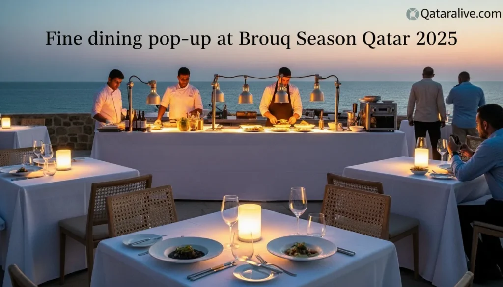 Fine dining pop-up at Brouq Season Qatar 2025