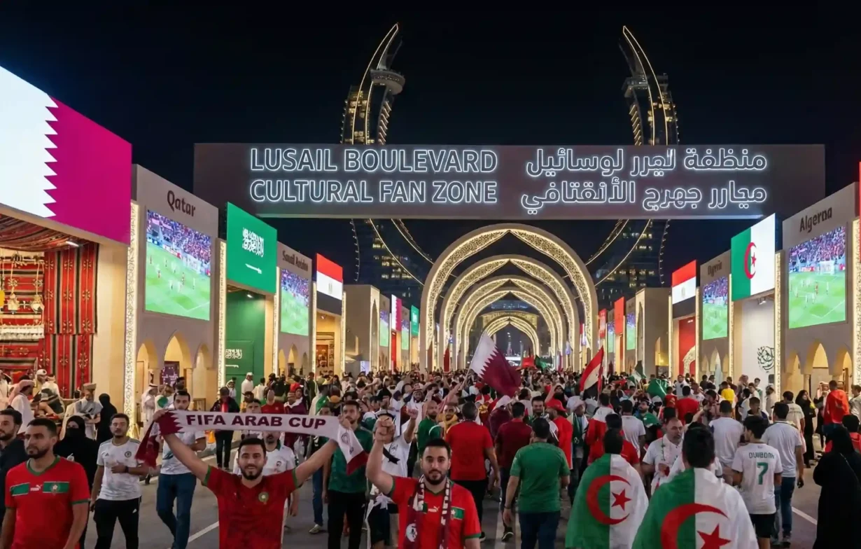 Lusail Boulevard Fan Zones FIFA Arab cup 2025 Qataralive