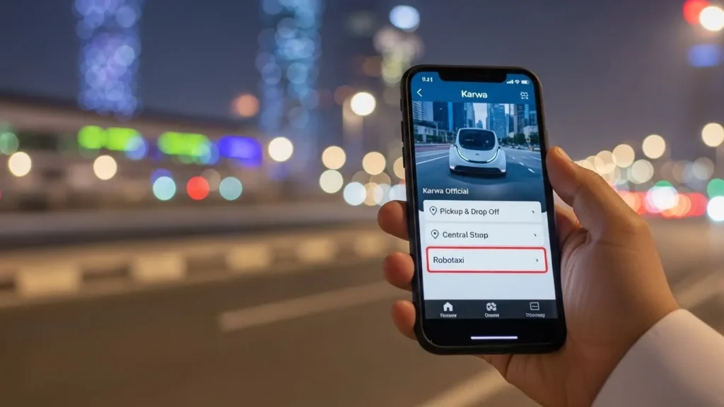 Step by step robotaxi qatar karwa details how to book online guide in the app