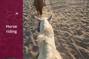Horse riding by the beach