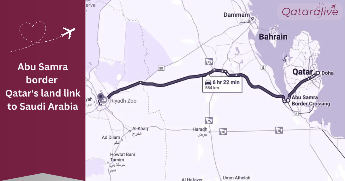 Abu Samra border Qatar's land link to Saudi Arabia