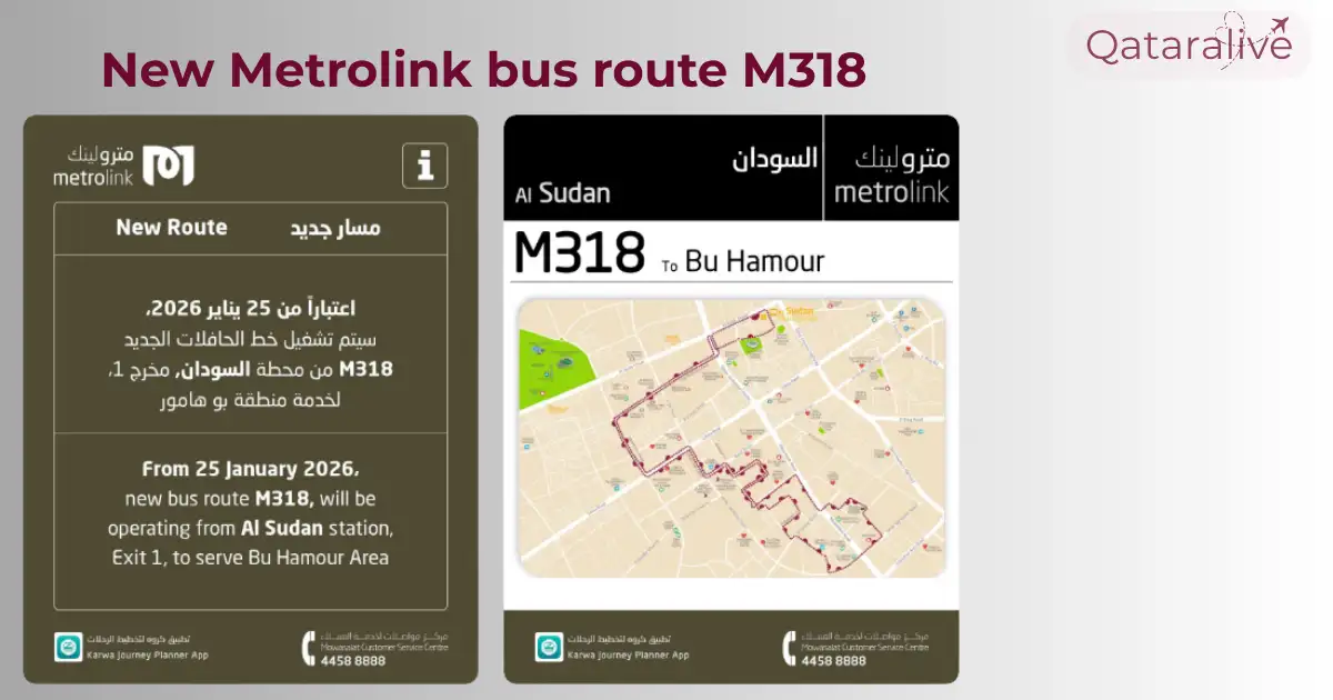 New metrolink bus M318