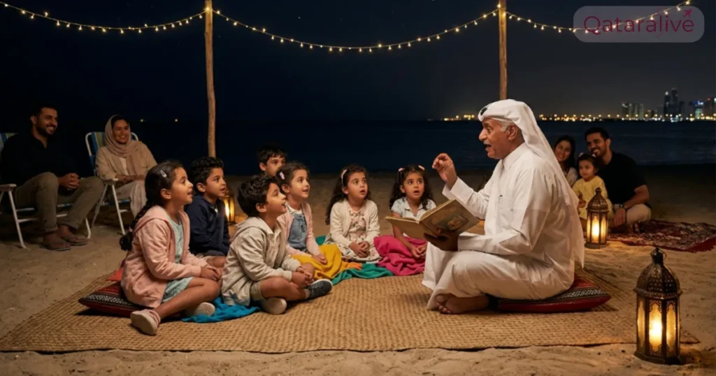 Activity 3_ Storytelling Sessions - A Night Under the Stars at 974 Beach Qataralive