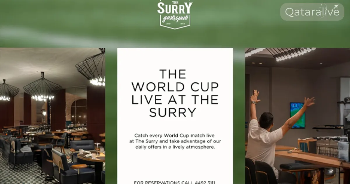 FIFA World Cup 2026 Fan Zones in Qatar: Watch the Live action 10 The Surry qatar fanzone FIFA World cup 2026