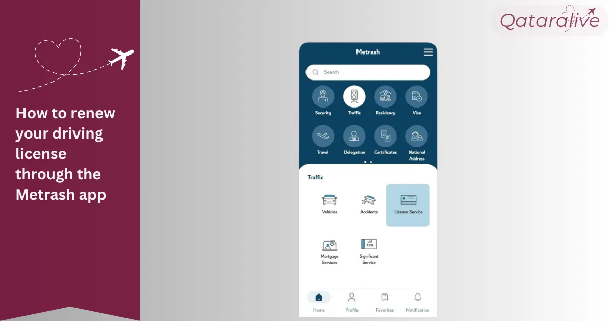 Qatar Driving License Renewal: Online Renewal, Fees, Requirements & Validity 2 How to renew your driving license through the Metrash app