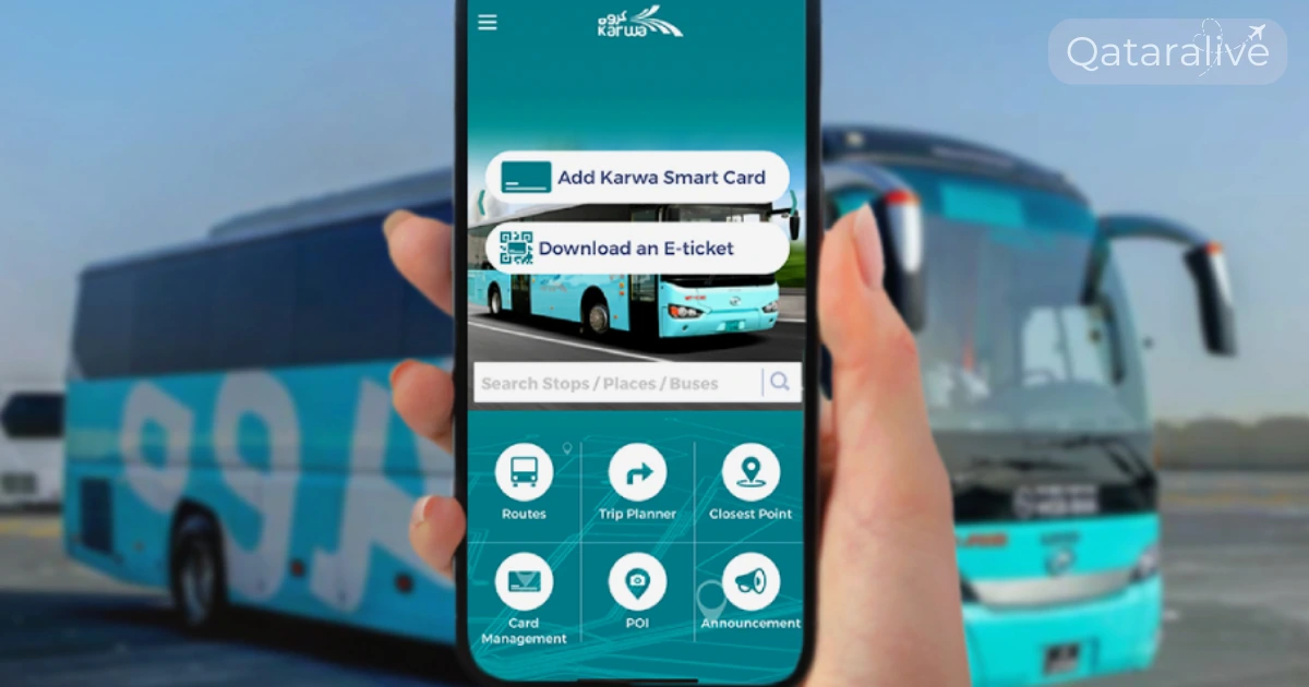 Karwa Bus Timings, Stops and Fares in Qatar 2026 5 Karwa Journey Planner App