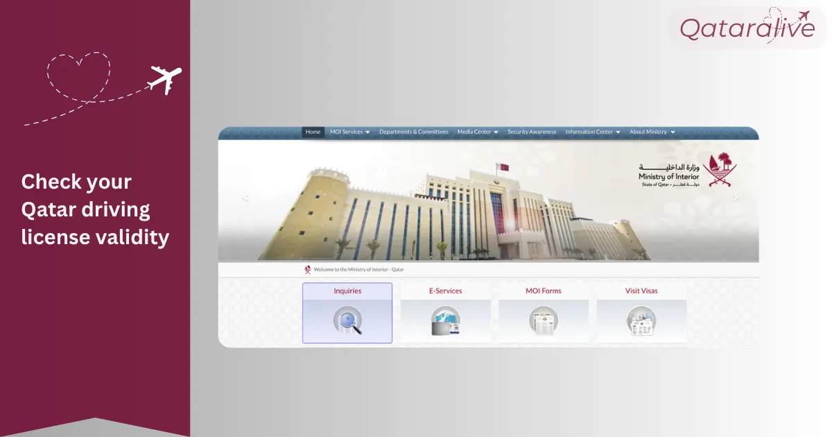 Qatar Driving License Renewal: Online Renewal, Fees, Requirements & Validity 10 Check your Qatar driving license validity