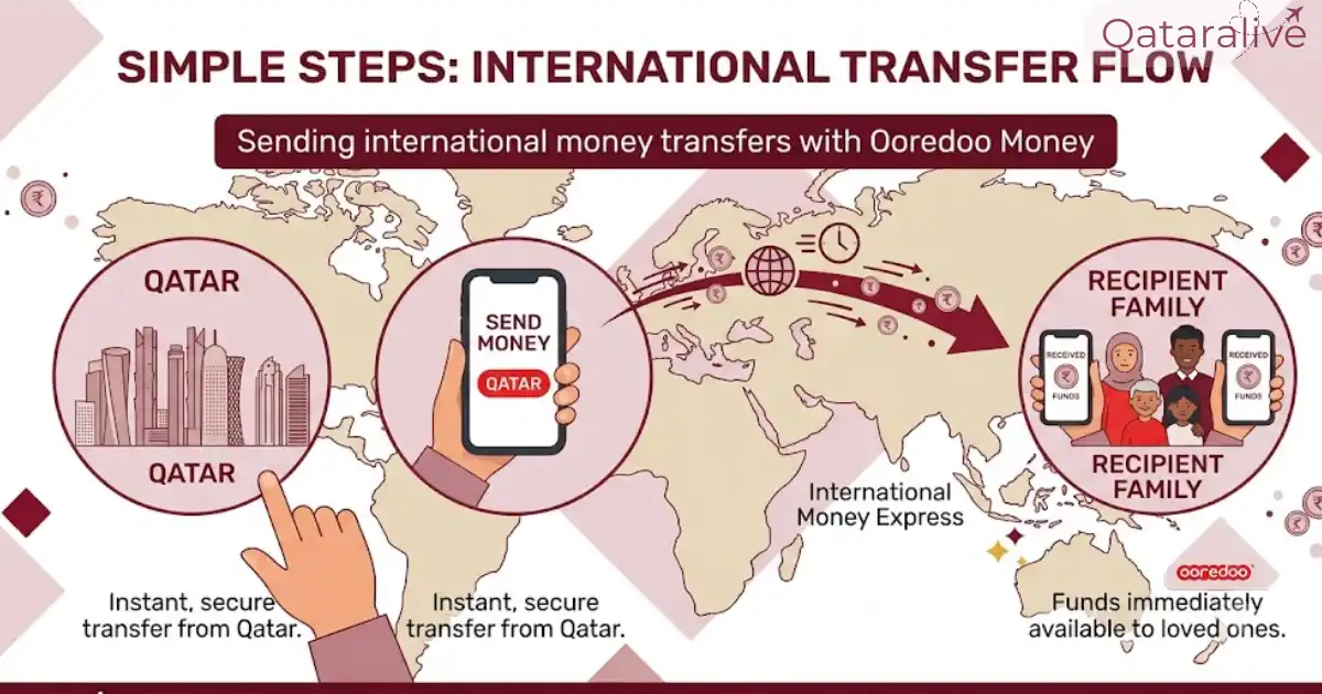 Ooredoo Money Qatar: Complete Guide to Register, Send, and Manage Your Wallet 3 Sending international money transfers with Ooredoo Money